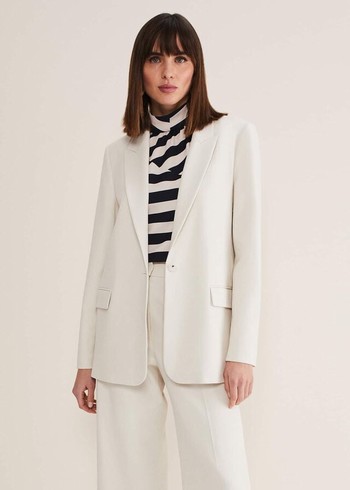 Phase Eight Celyn Single Breasted Jackets White Australia | AT3912850